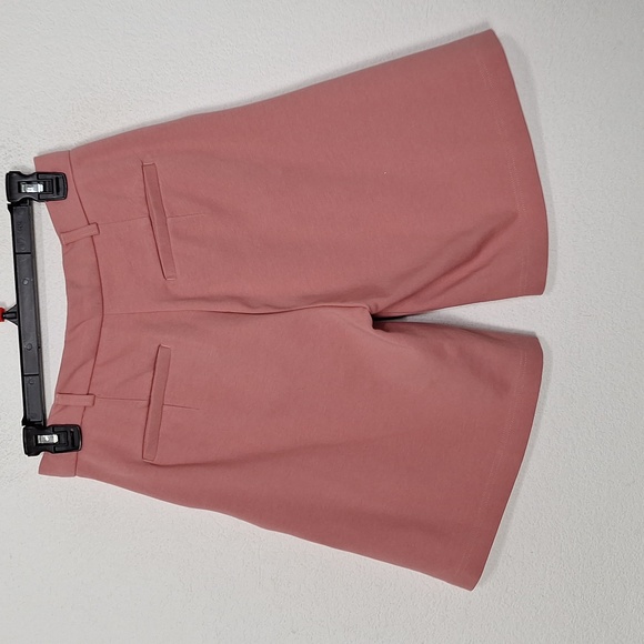 Zara Women's Pink Coquette Bohemian High Rise Pleated Trouser Shorts Size S - Picture 5 of 10